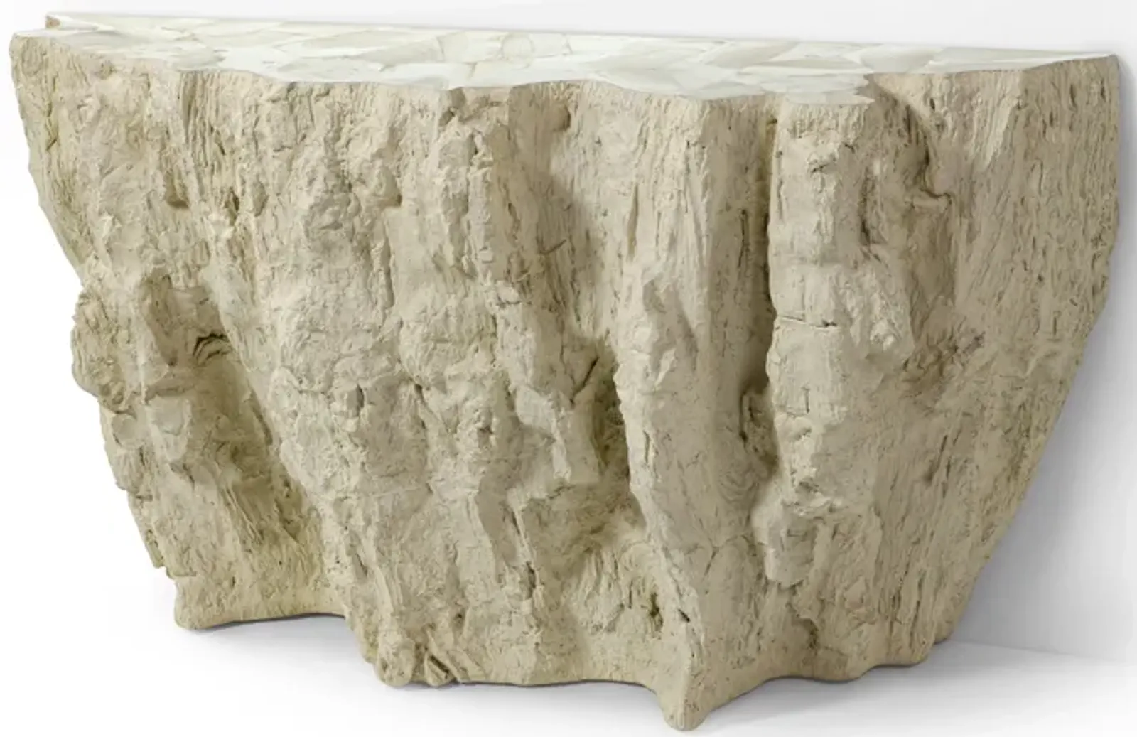 Camilla Fossilized Clam Console Table