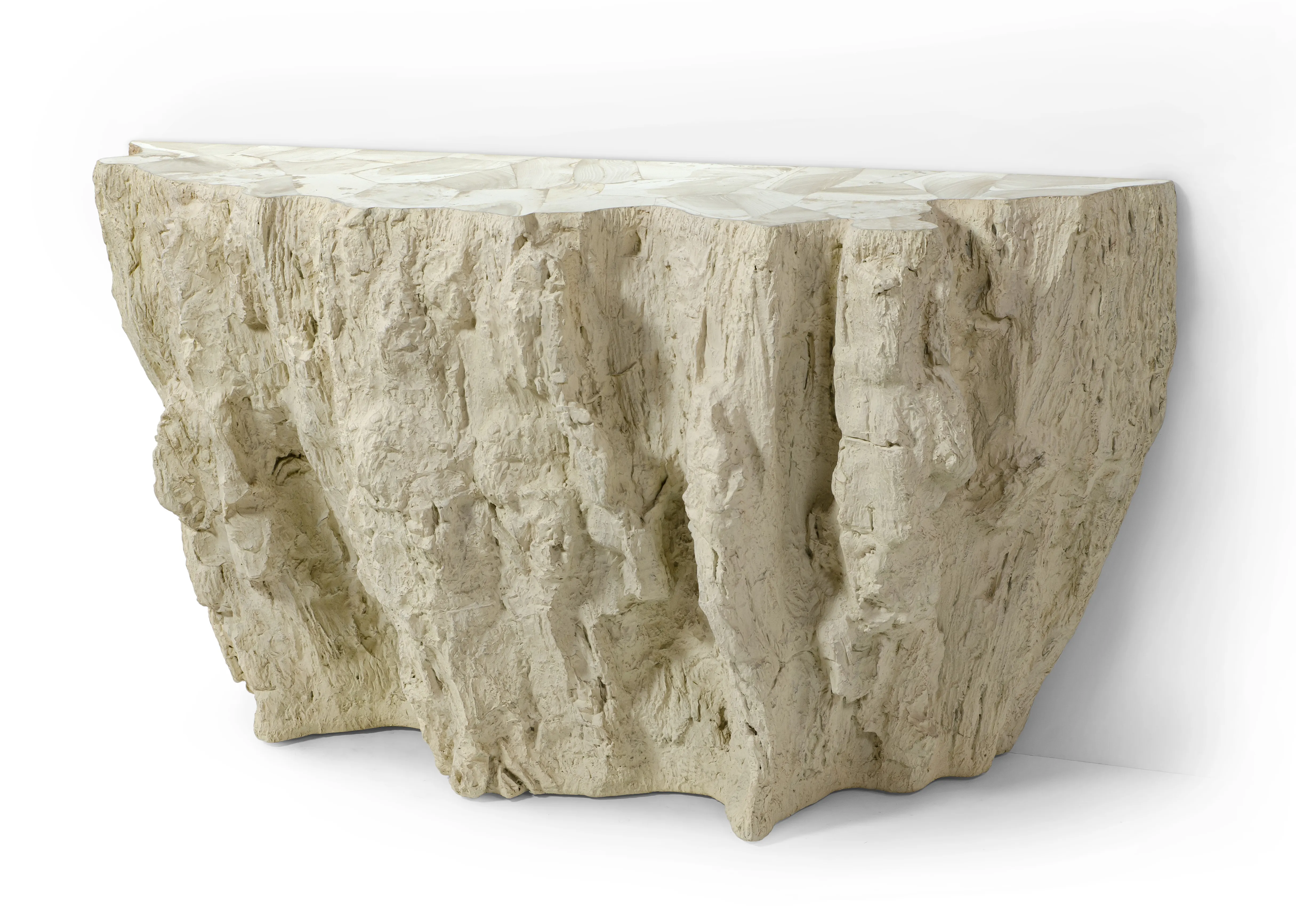 Camilla Fossilized Clam Console Table