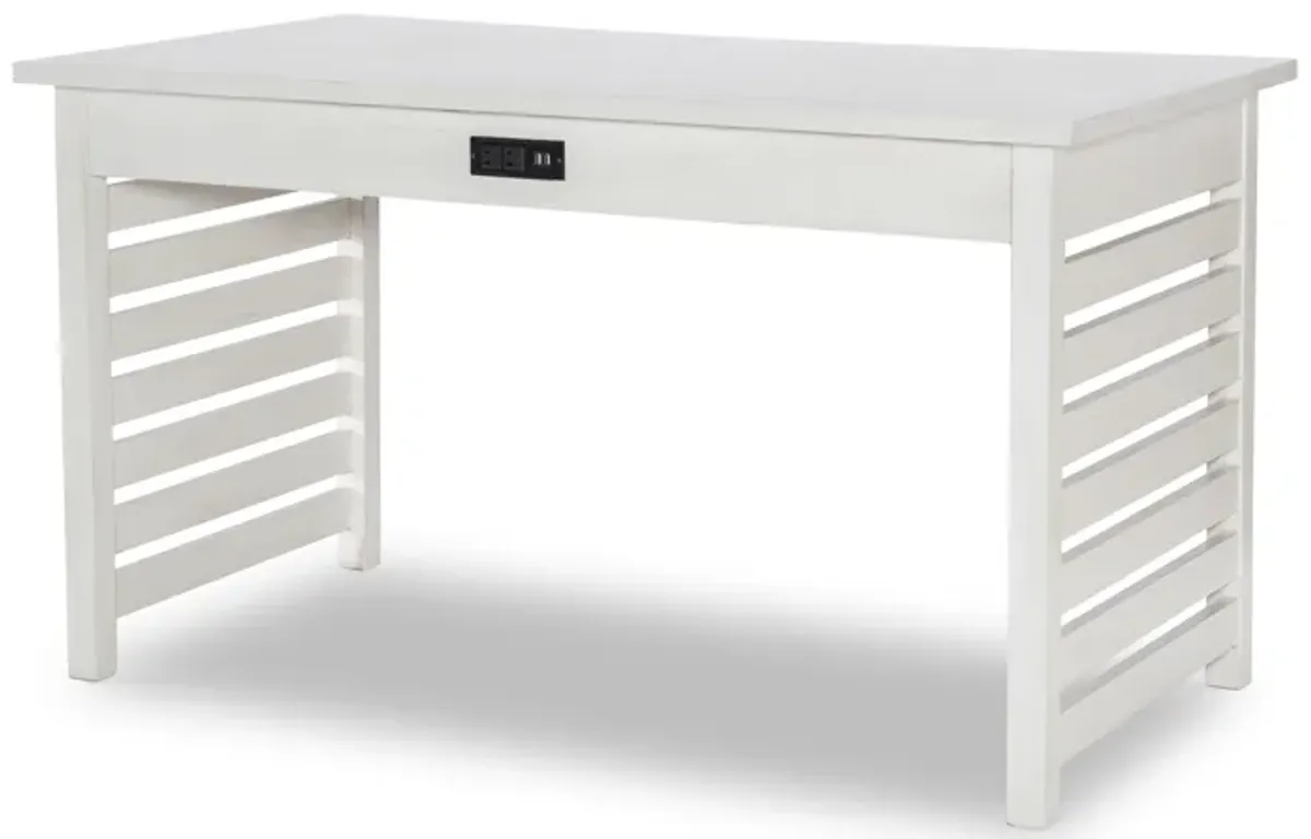 Egret Writing Desk - Sand Dollar White