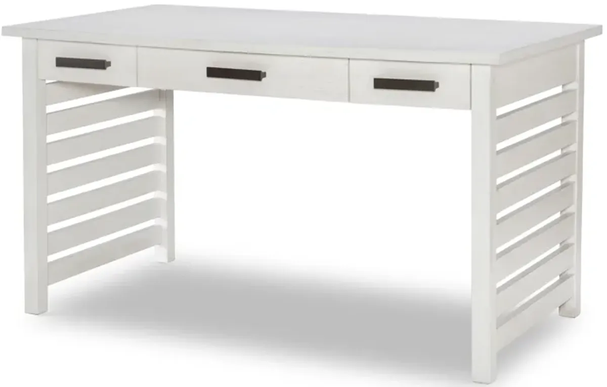 Egret Writing Desk - Sand Dollar White