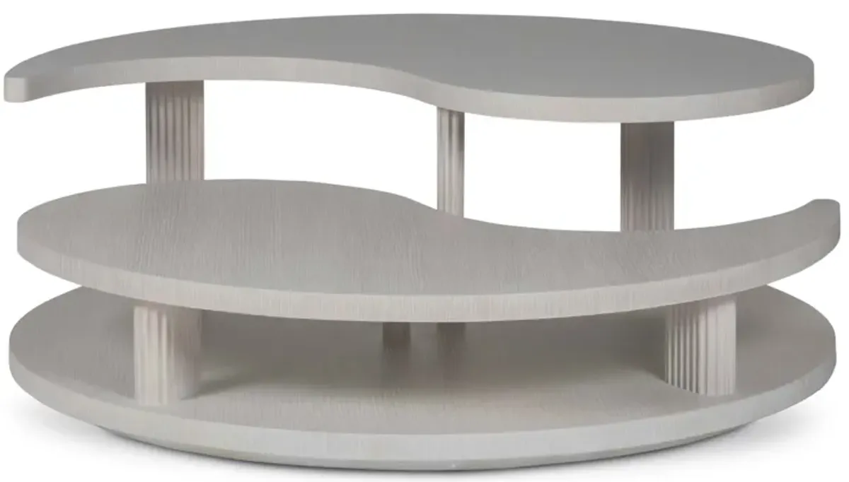 Misty Yin Yang Round Cocktail Table