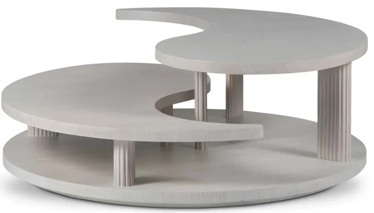 Misty Yin Yang Round Cocktail Table