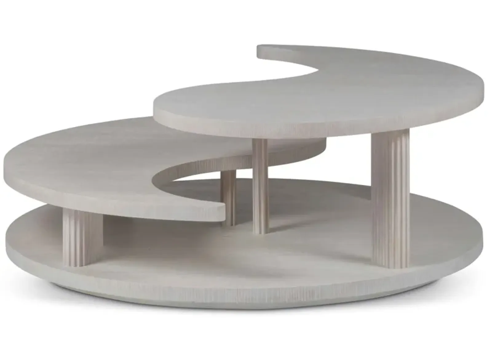 Misty Yin Yang Round Cocktail Table