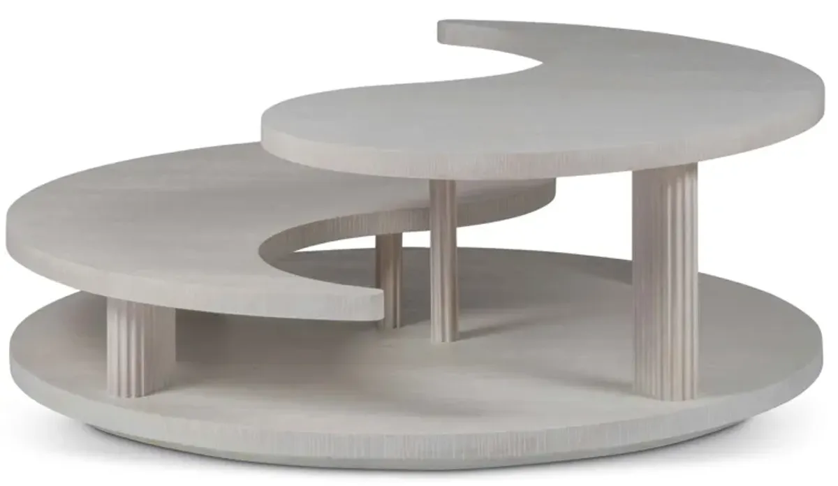 Misty Yin Yang Round Cocktail Table