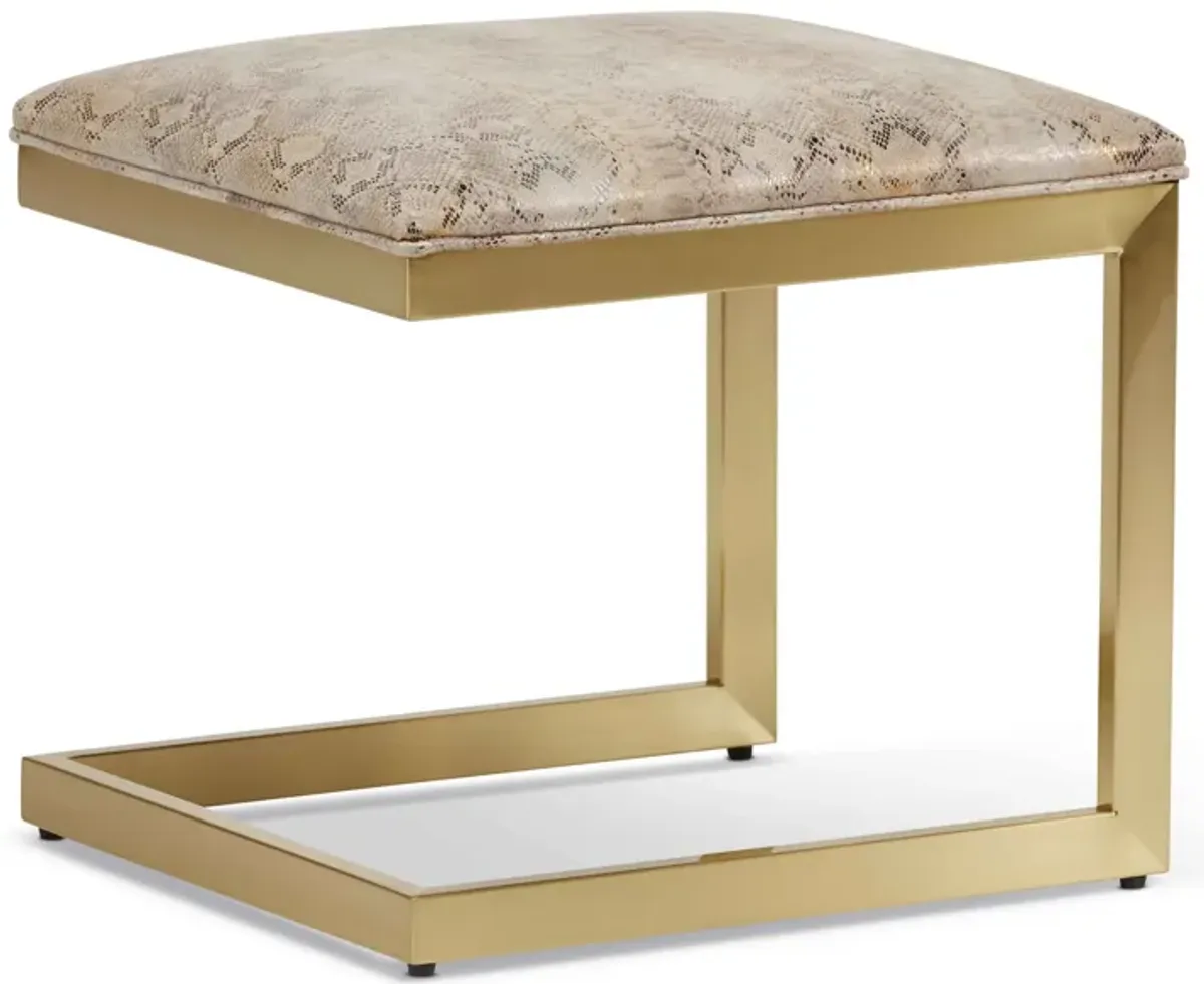 Joss Brass Ottoman