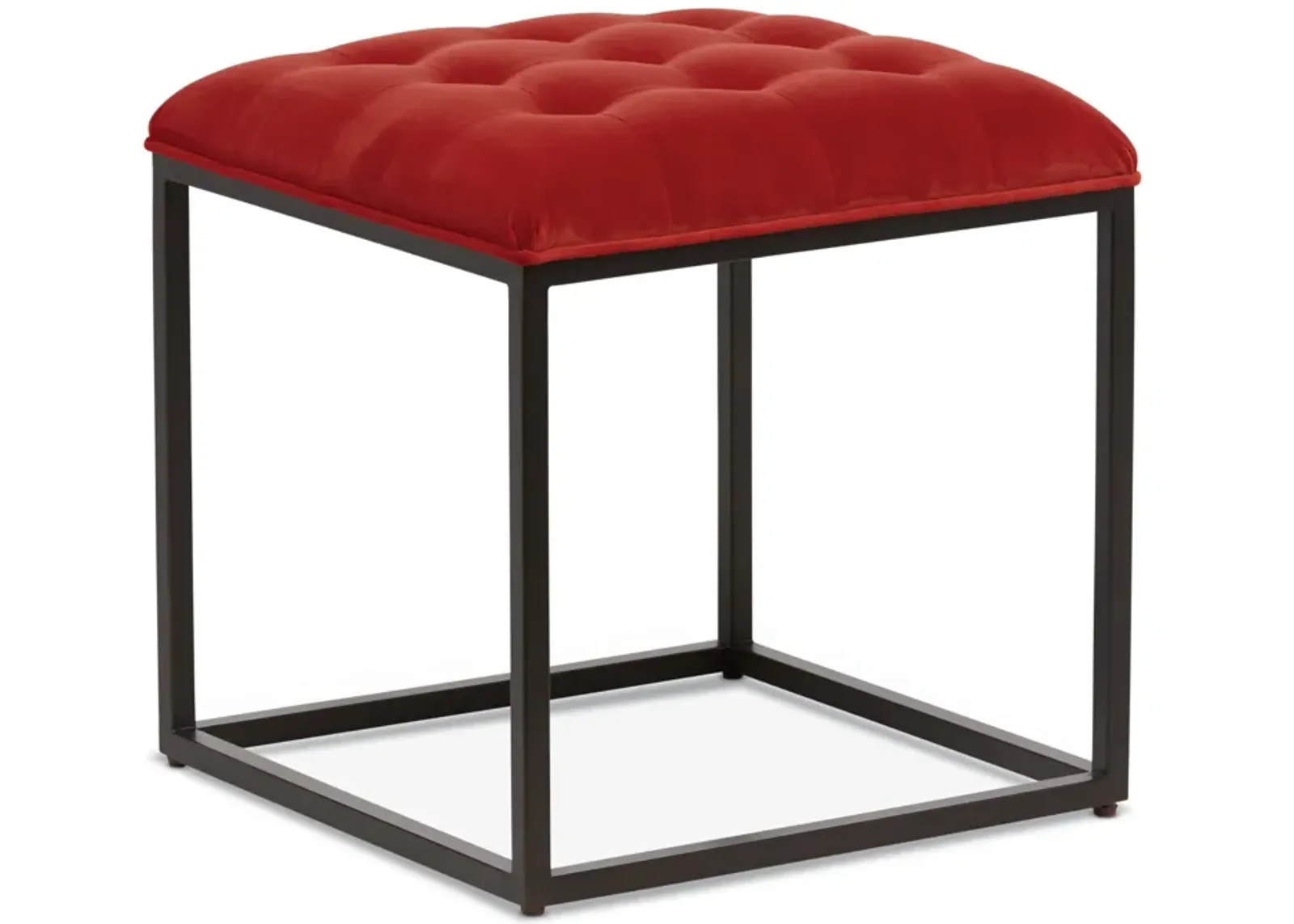 Ruby Tufted Ottoman