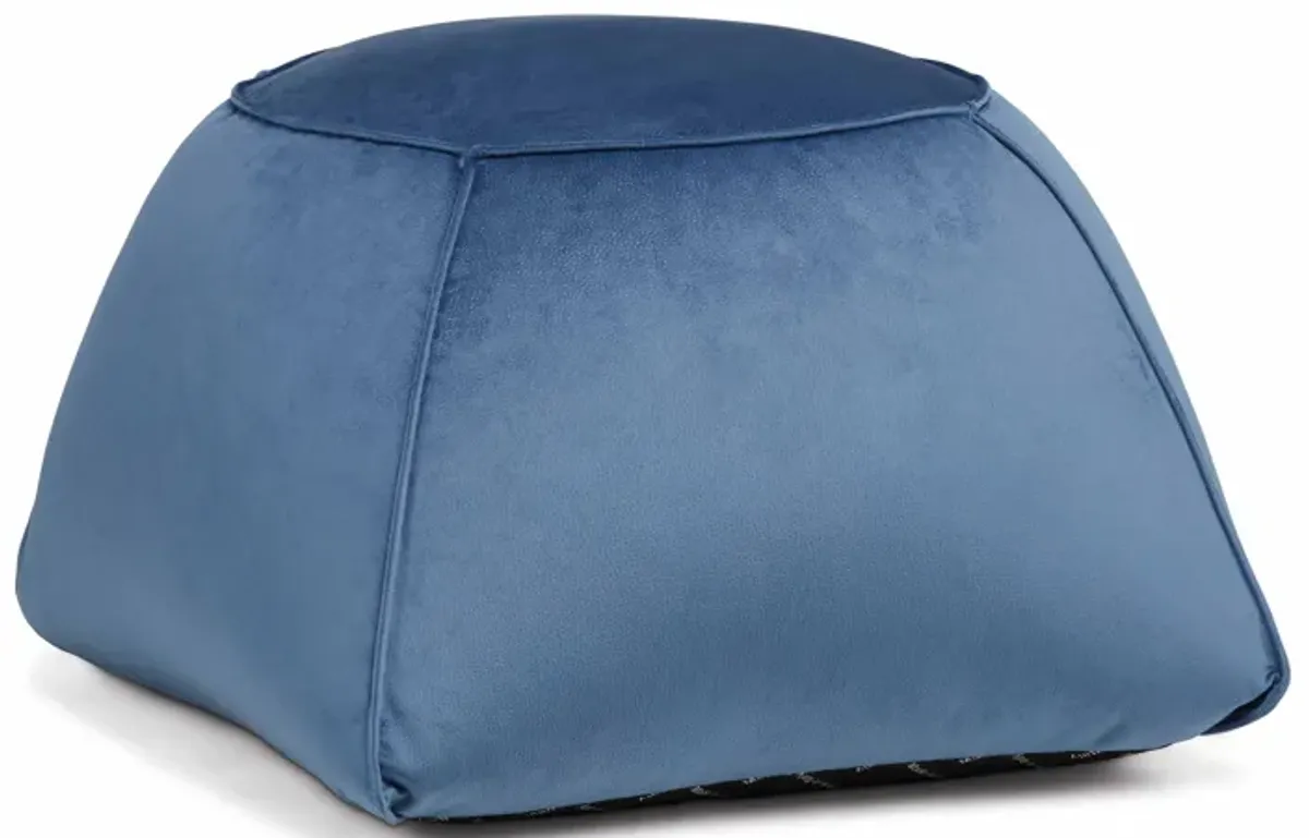 Trapezio Pouf Cuscino - Blue