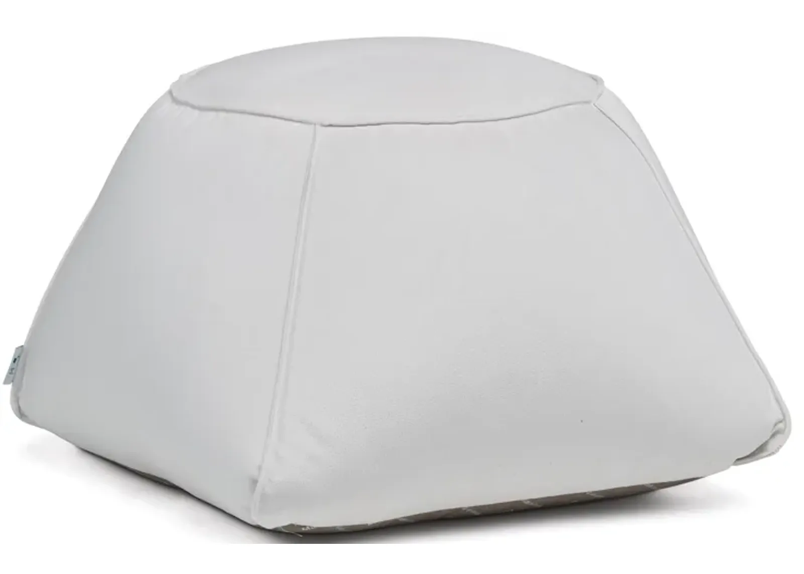 Trapezio Pouf Cuscino - White