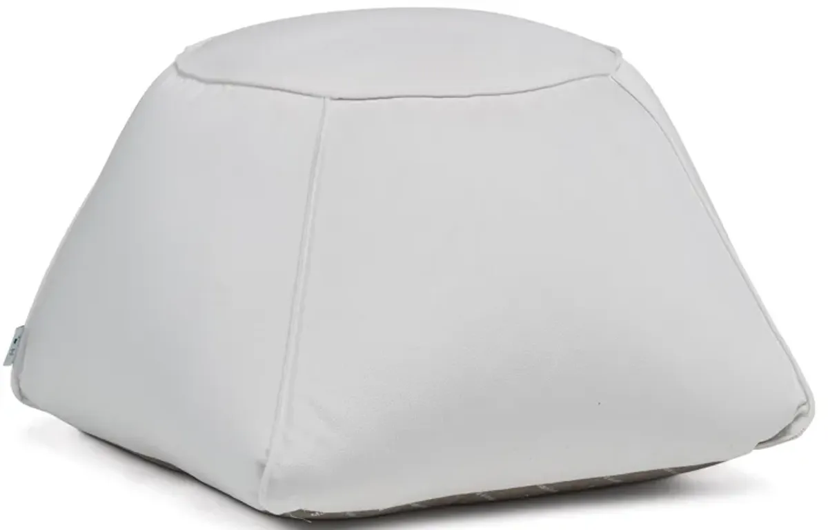 Trapezio Pouf Cuscino - White