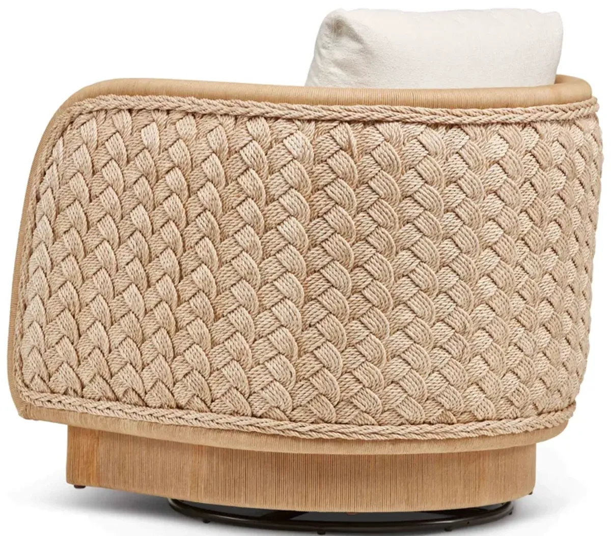 Coastal Braided Swivel Chair