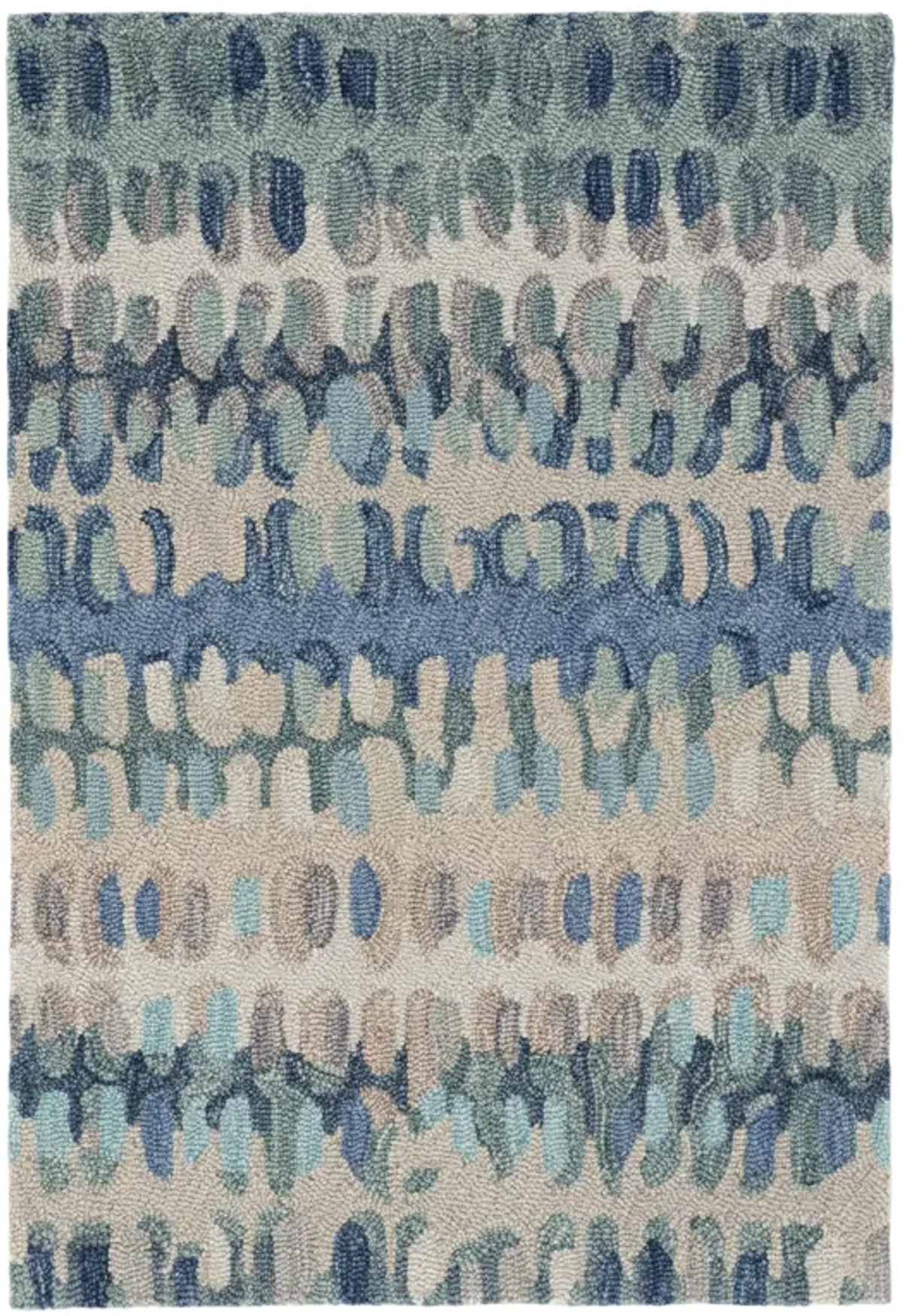 8X10 Paint Chip Rug - Blue