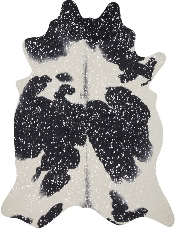 6'2" X 8' Bryce Black/Silver Rug