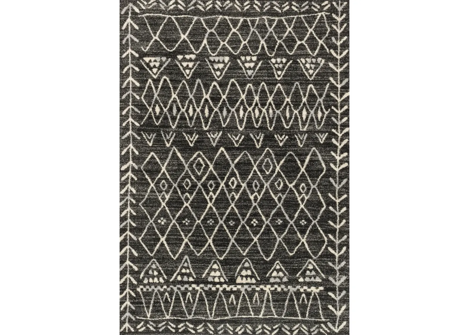 7'7"X10'6" Emory Black/Ivory Rug