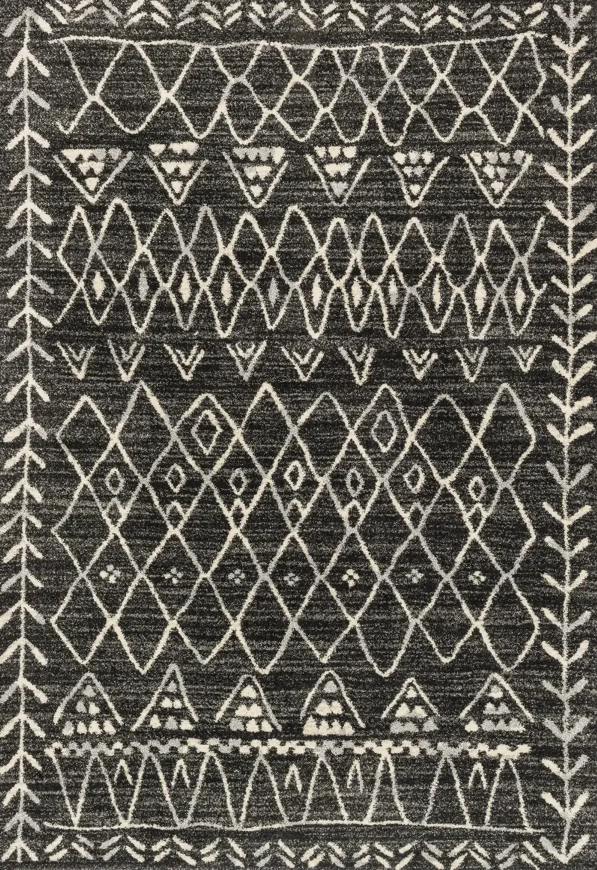 7'7"X10'6" Emory Black/Ivory Rug