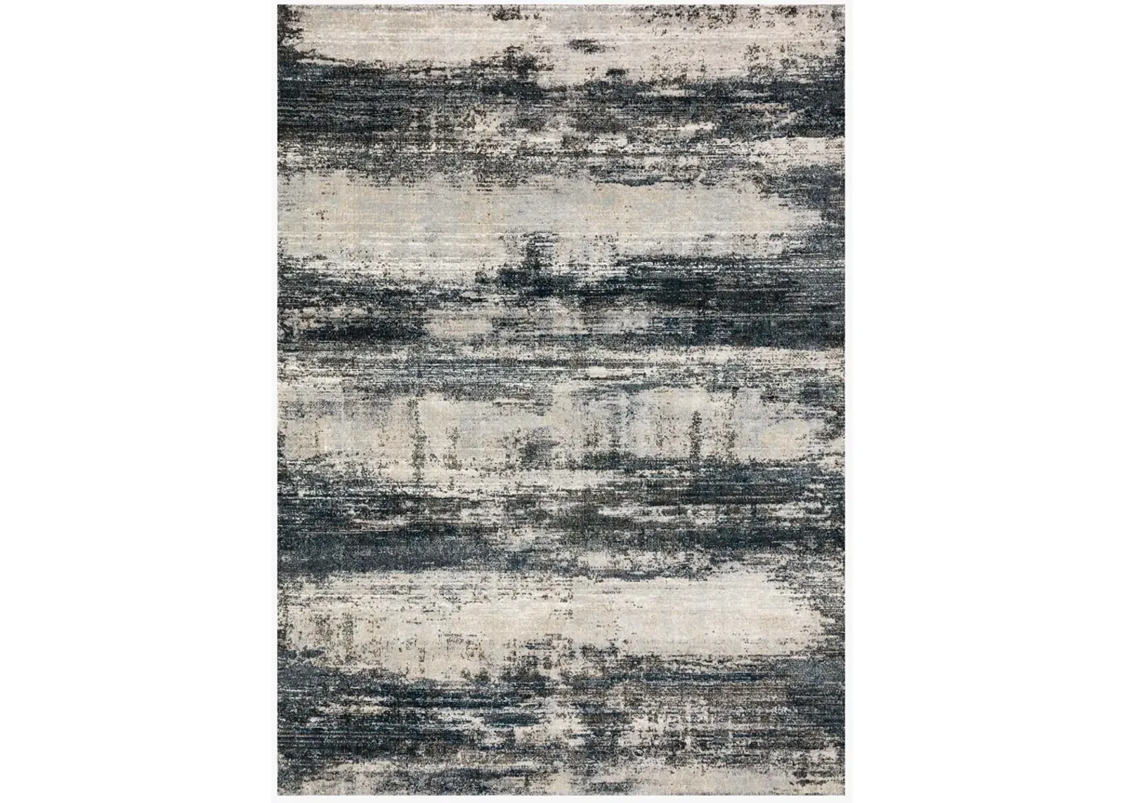 7'10" X 10'10" Augustus Navy/Stone Rug