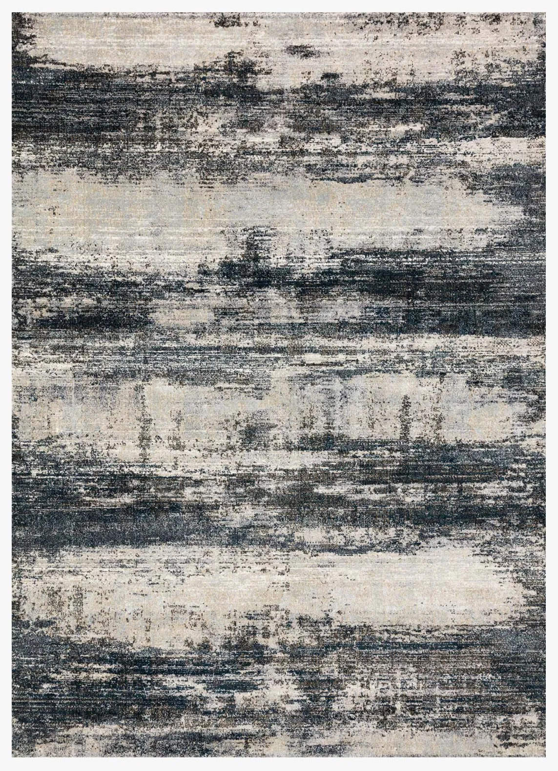 7'10" X 10'10" Augustus Navy/Stone Rug