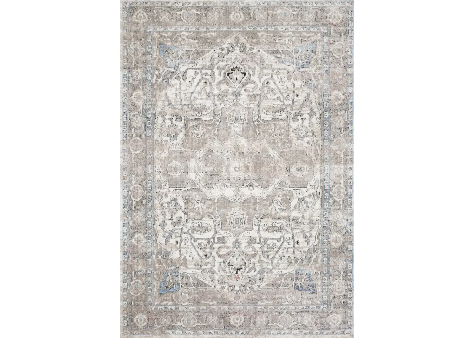 7'10"X10'6" Dante Ivory/Stone Rug