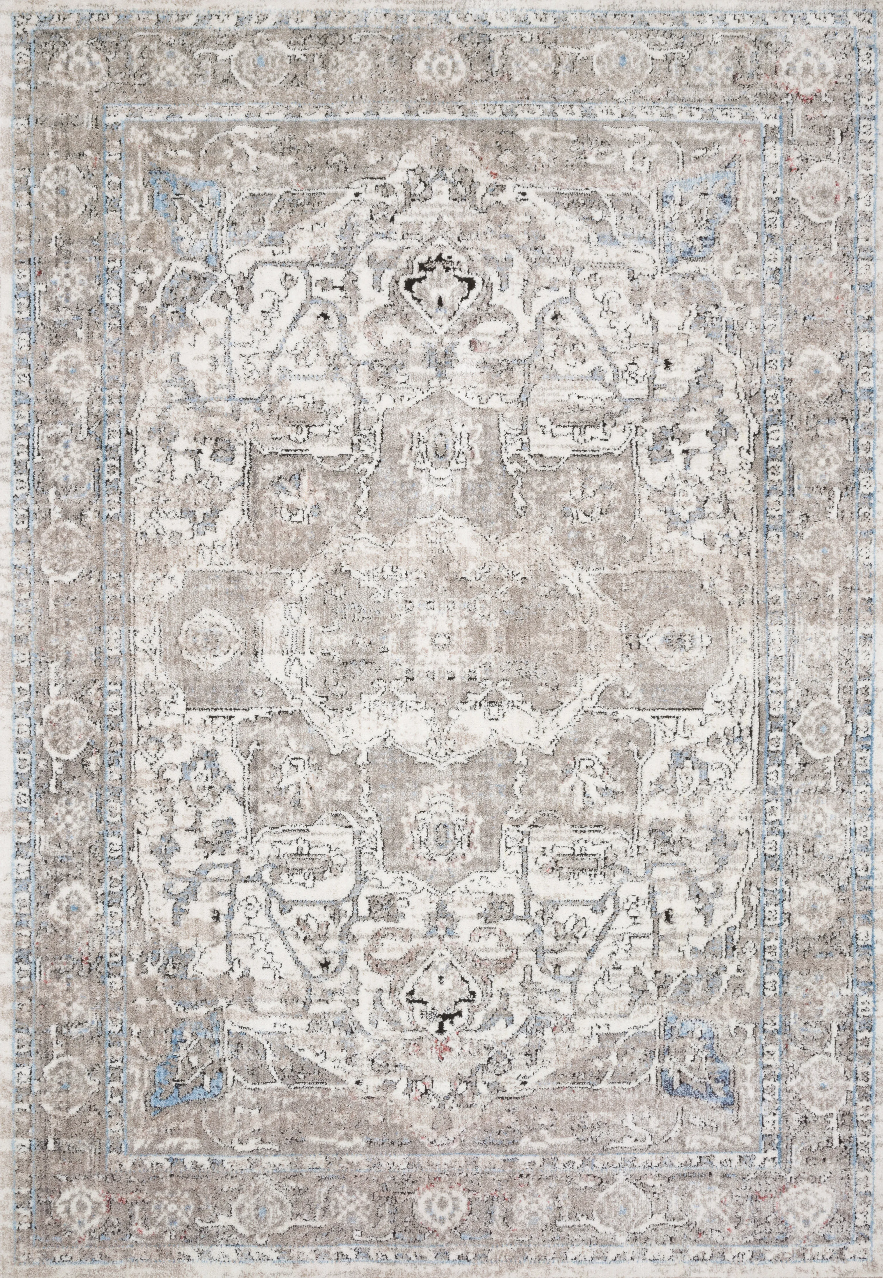 7'10"X10'6" Dante Ivory/Stone Rug