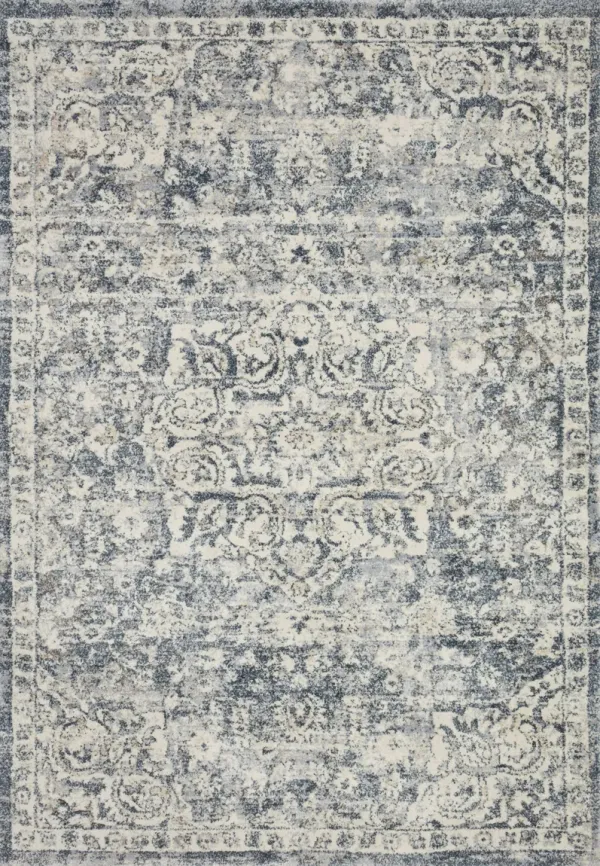7.10X10.10 THeory Rug - Ivory Blue