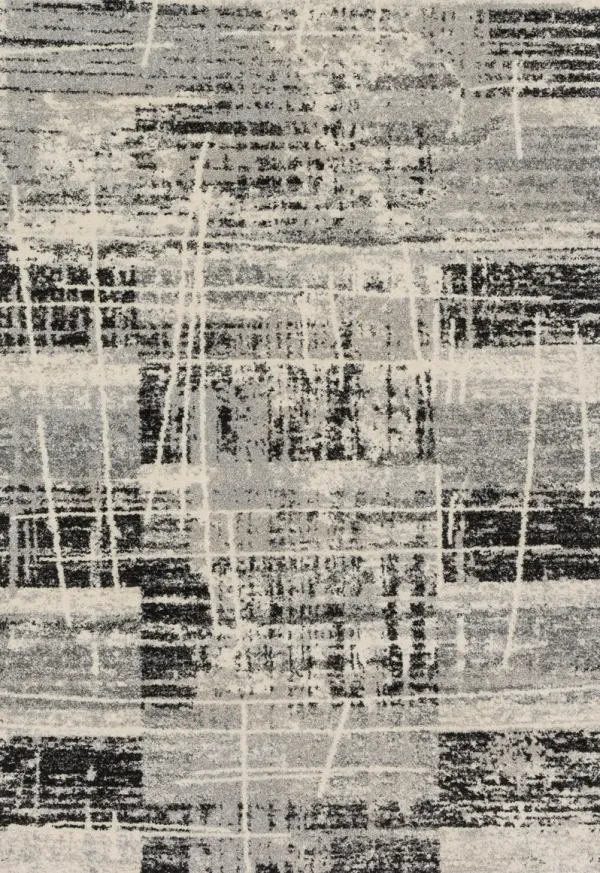 7'7" X 10'6" Emory Grey/Multi Rug
