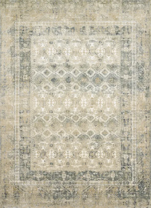 8X10 James Rug - Sand/Ocean