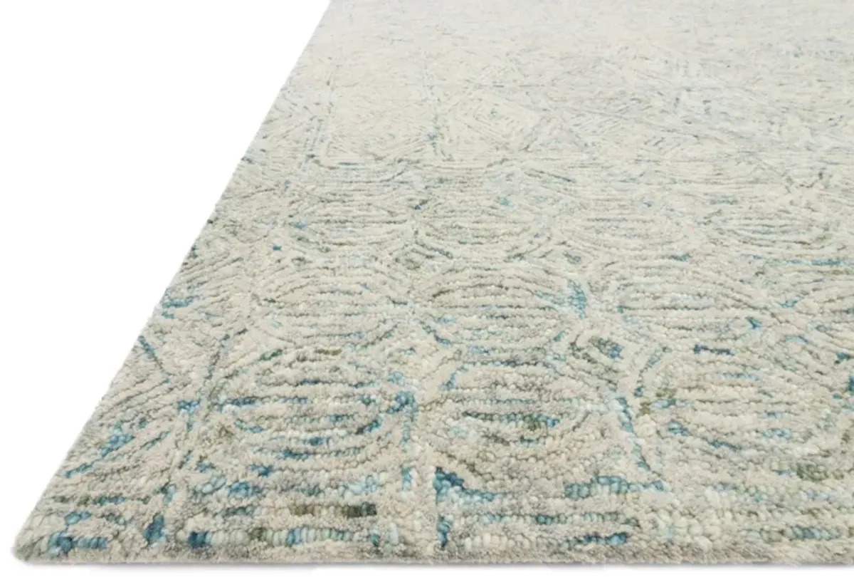 7'9"X9'9" Peregrine Aqua Rug