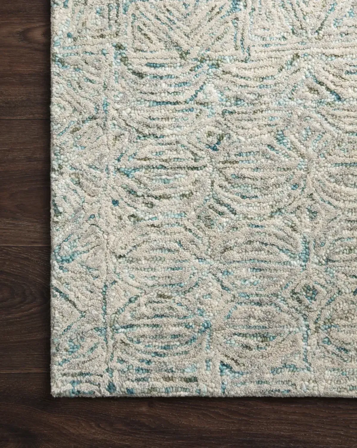 7'9"X9'9" Peregrine Aqua Rug