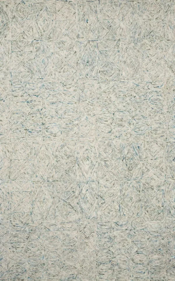 7'9"X9'9" Peregrine Aqua Rug