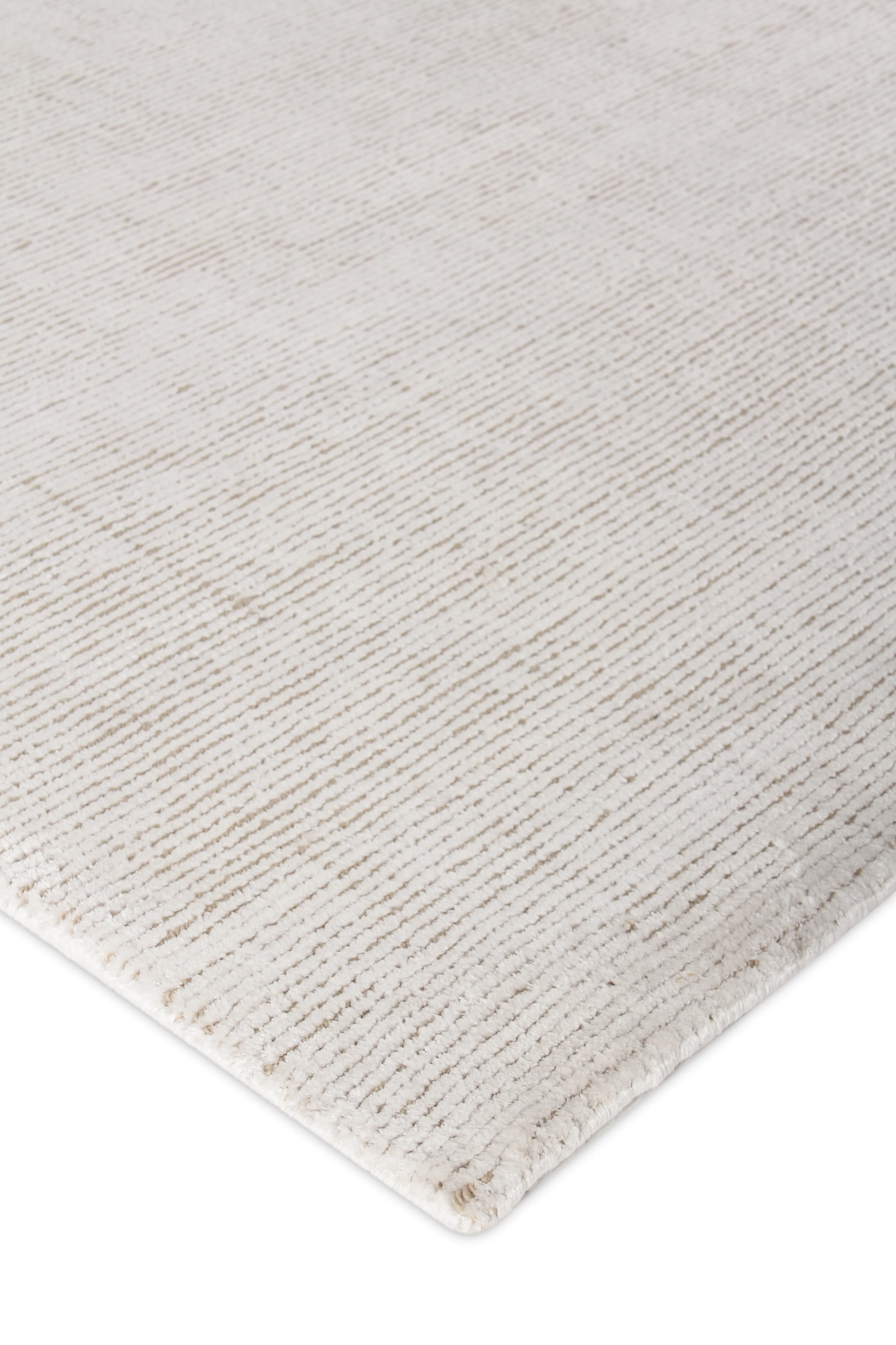 8' X 10' White/Beige Handmade Rug