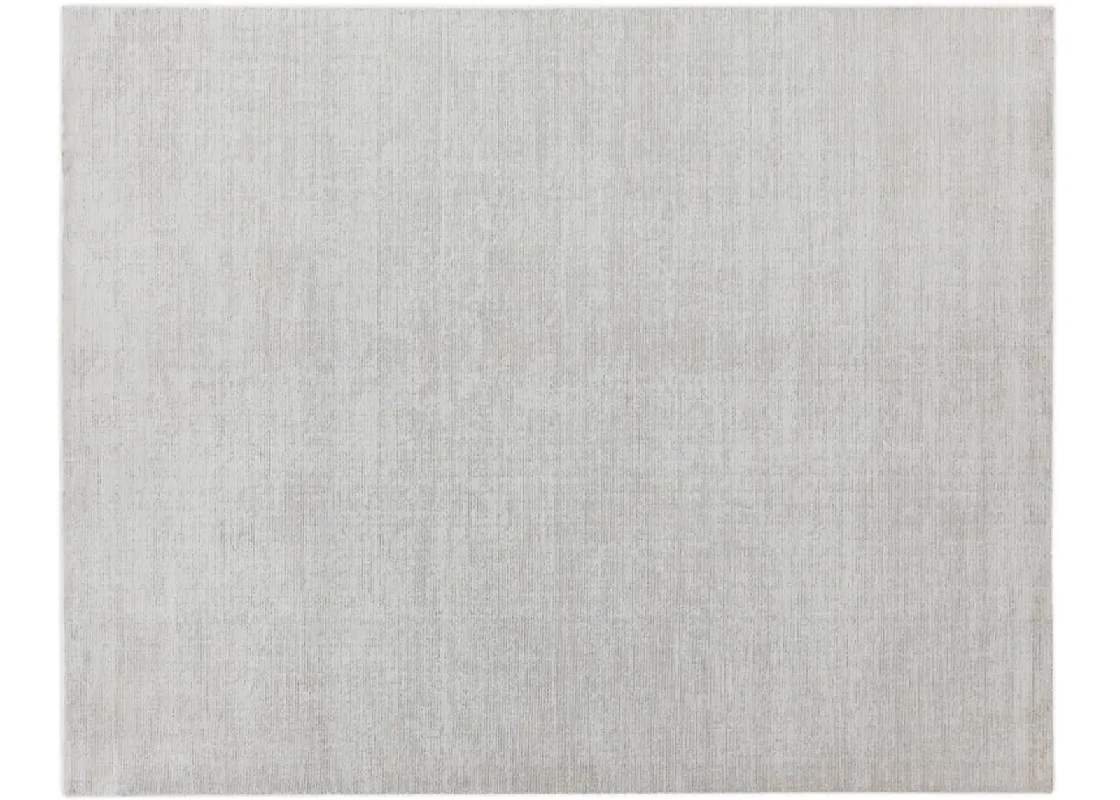 8' X 10' White/Beige Handmade Rug