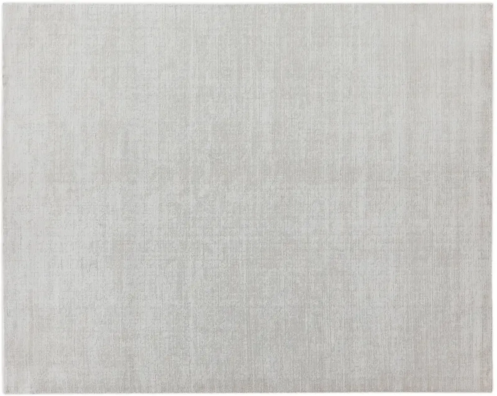 8' X 10' White/Beige Handmade Rug