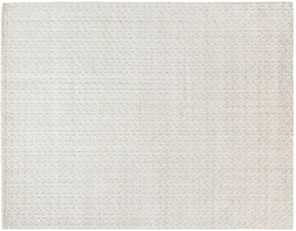 6' X 9' Ivory Hand Made Rug