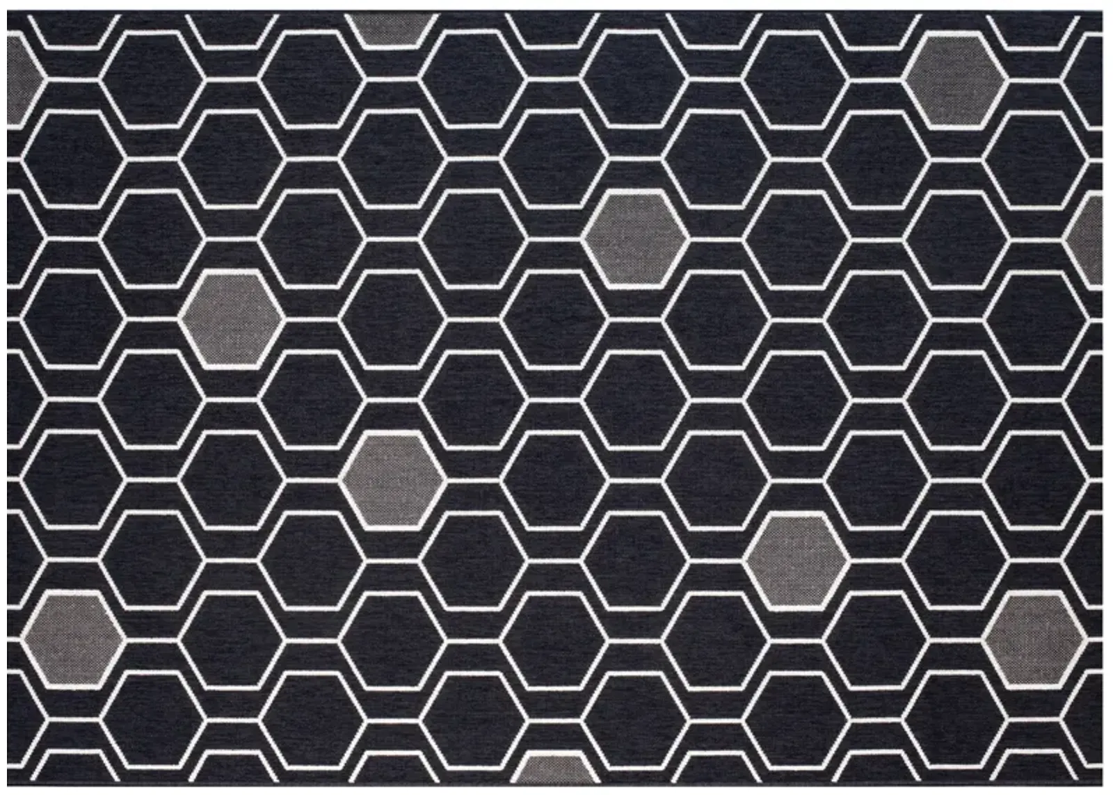 8X10 Geo-Black Rug