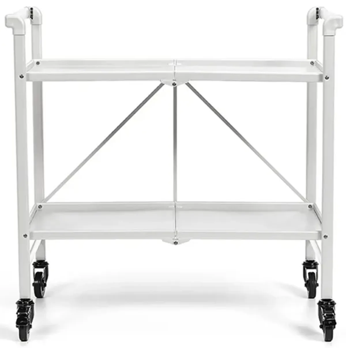 Outdoor Folding Serving Cart with 2 Shelves