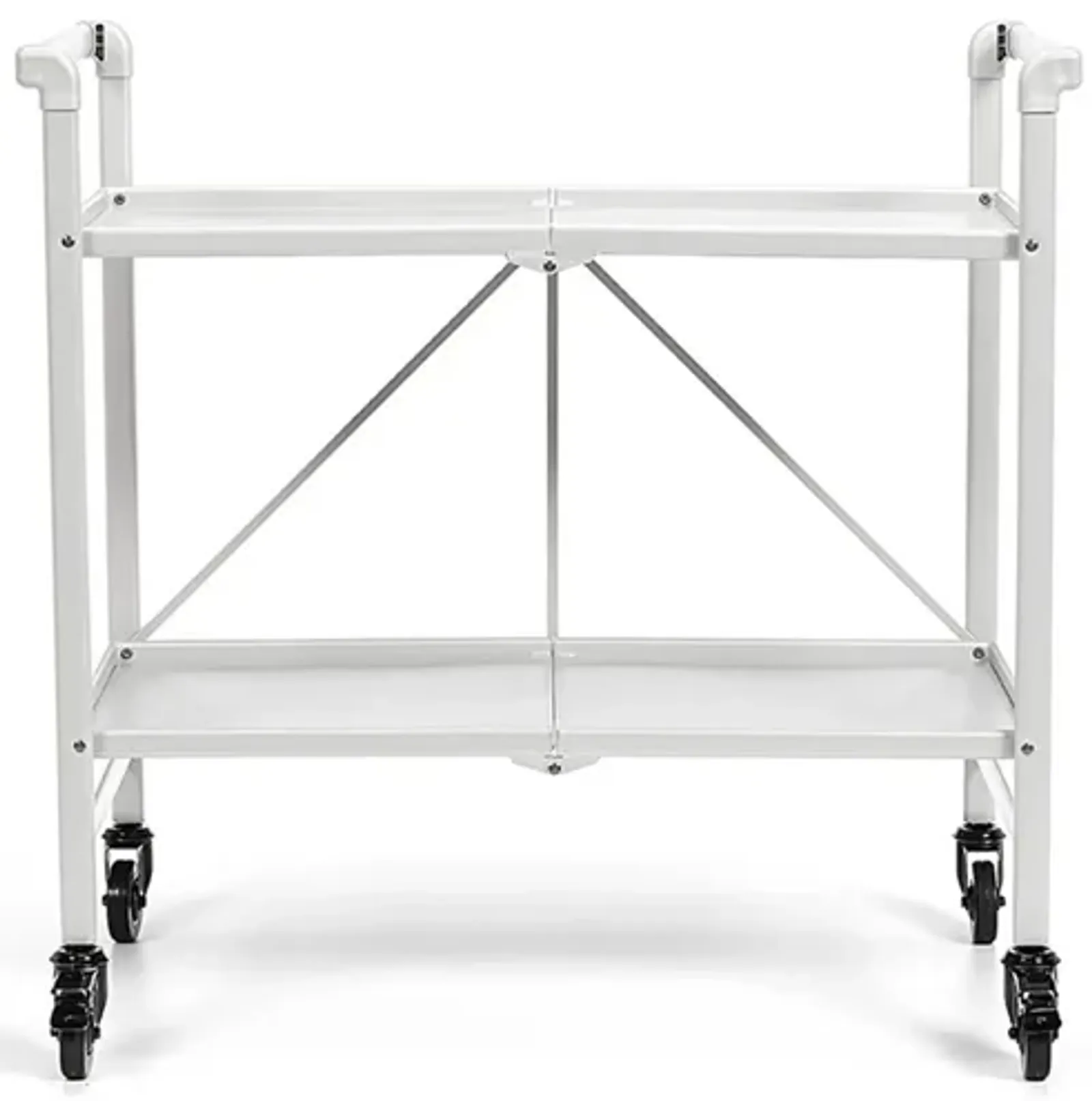 Outdoor Folding Serving Cart with 2 Shelves