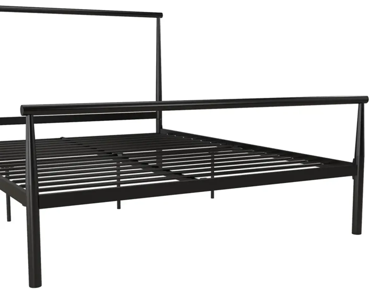 Calixa Modern Metal Bed with Multiple Height Adjustment Options