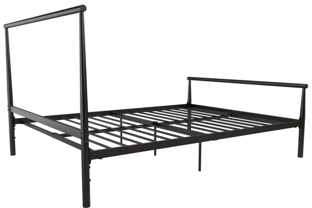 Calixa Modern Metal Bed with Multiple Height Adjustment Options