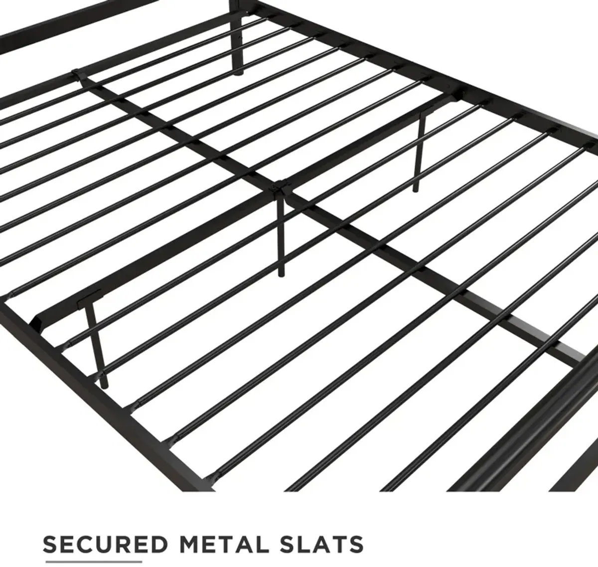 Calixa Modern Metal Bed with Multiple Height Adjustment Options