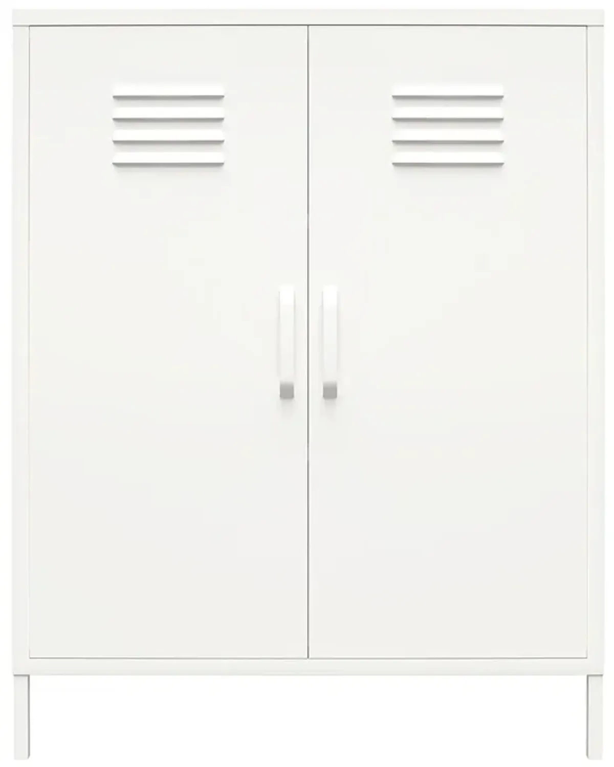 Shadwick 2 Door Metal Locker Style Accent Storage Cabinet