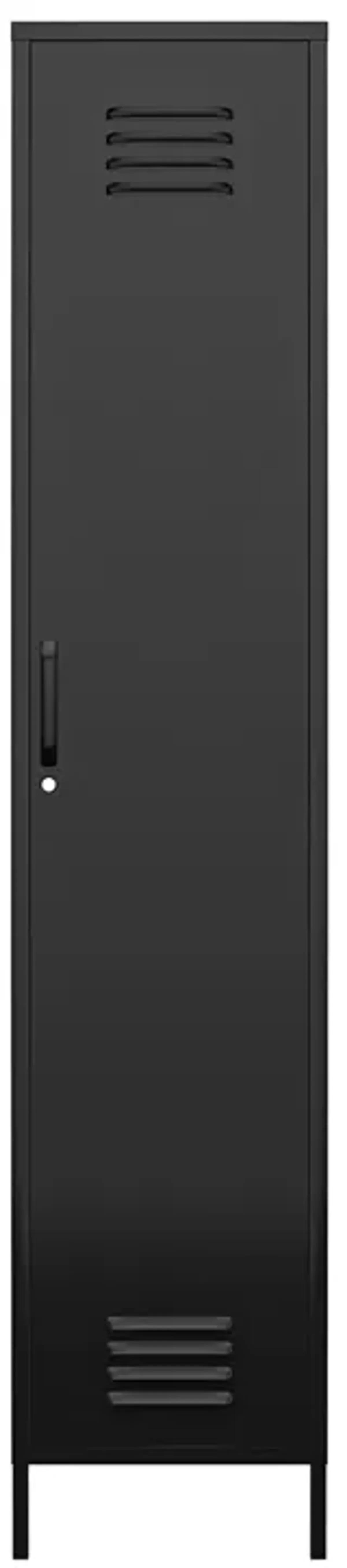 Shadwick 1 Door Tall Single Metal Locker Style Storage Cabinet