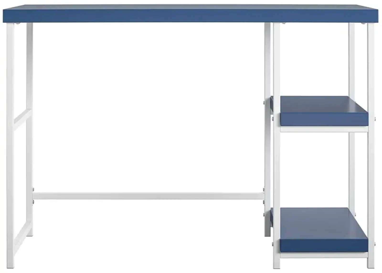 Kimberly Kids Desk with Reversible Shelves and Large Work Surface