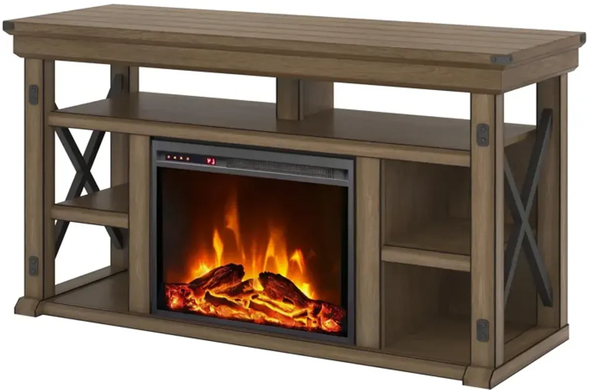 Wildwood Electric Fireplace TV Stand for TVs up to 60 Inch