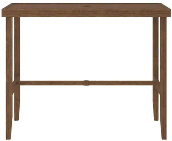 Counter Height Patio Bar Dining Table with Weather Resistant Frame