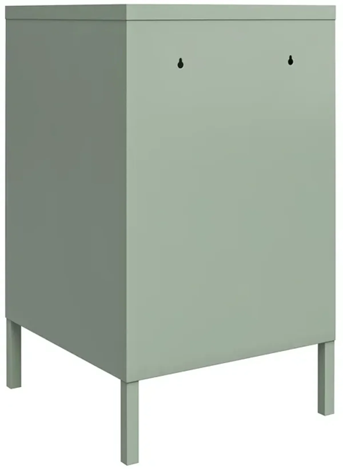 Shadwick 1 Door Metal Locker Style Livingroom End Table