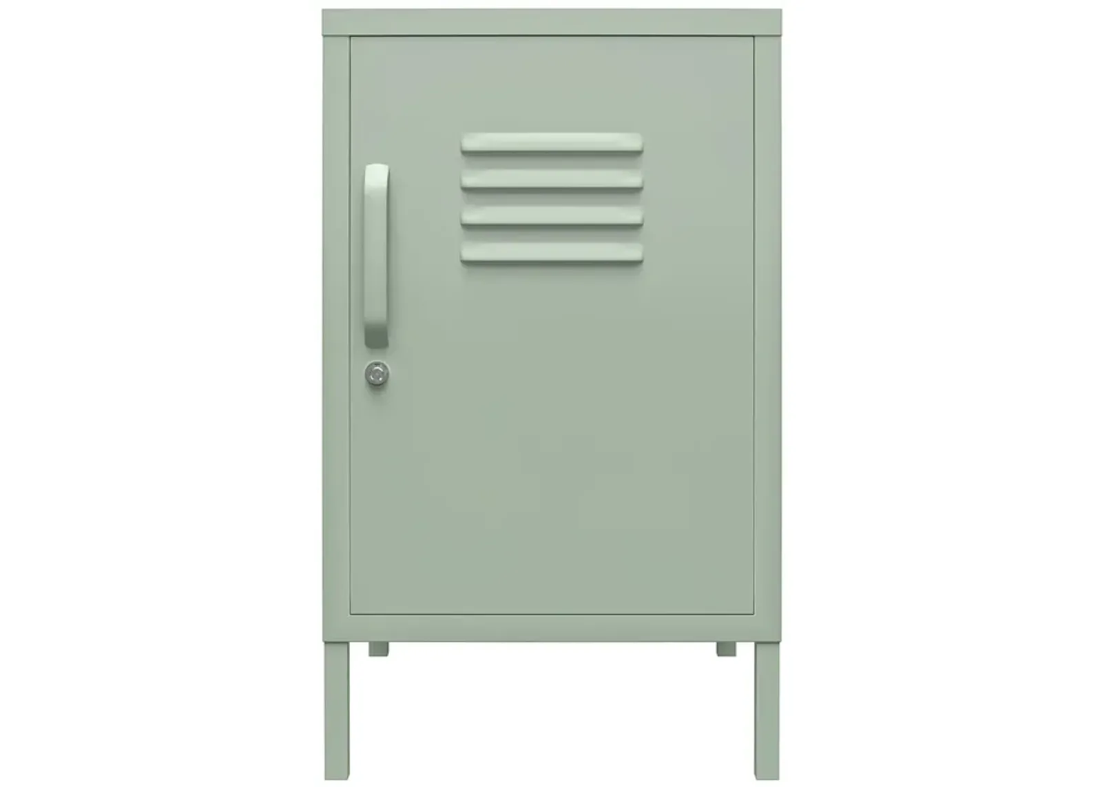 Shadwick 1 Door Metal Locker Style Livingroom End Table