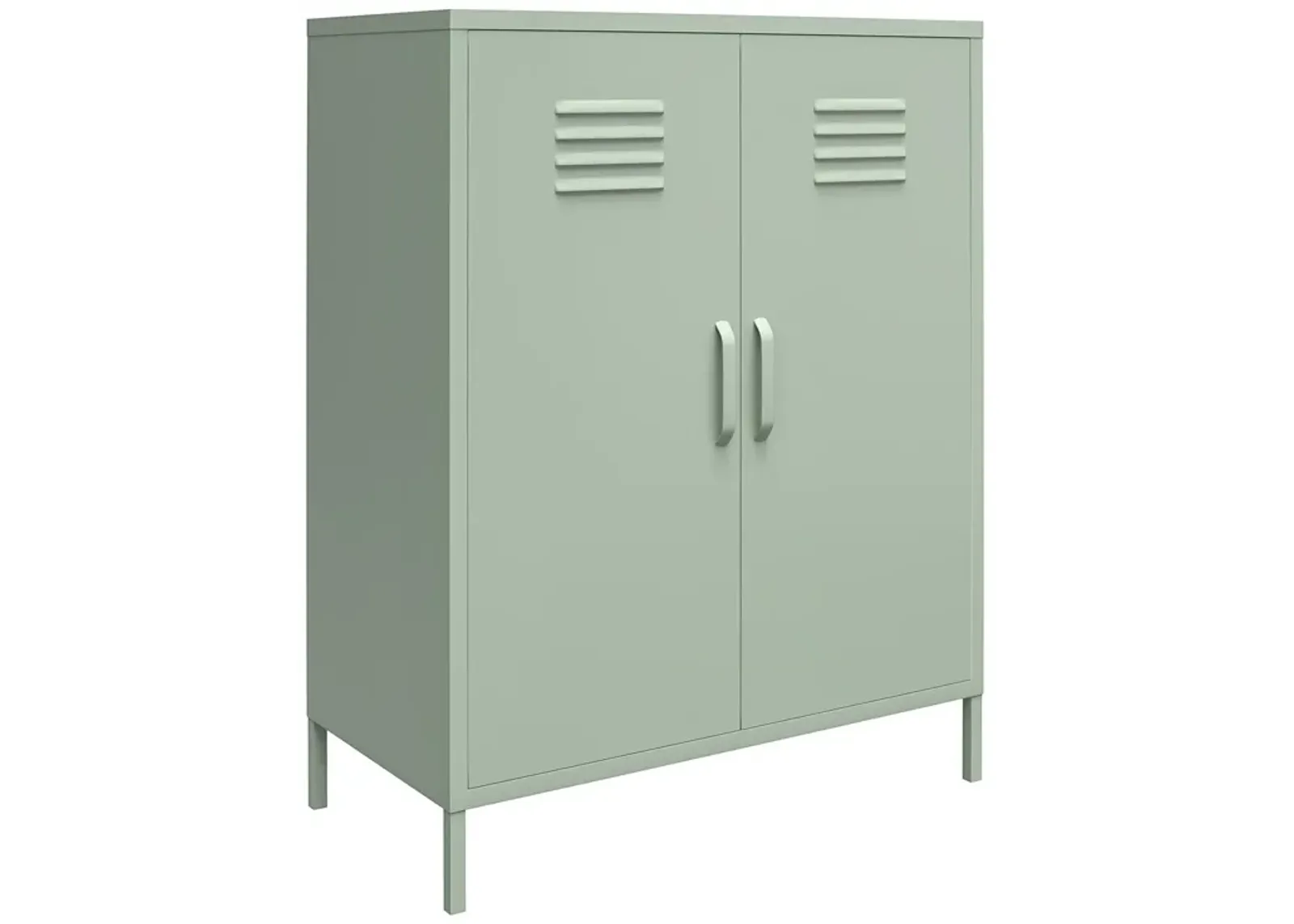 Shadwick 2 Door Metal Locker Style Accent Storage Cabinet