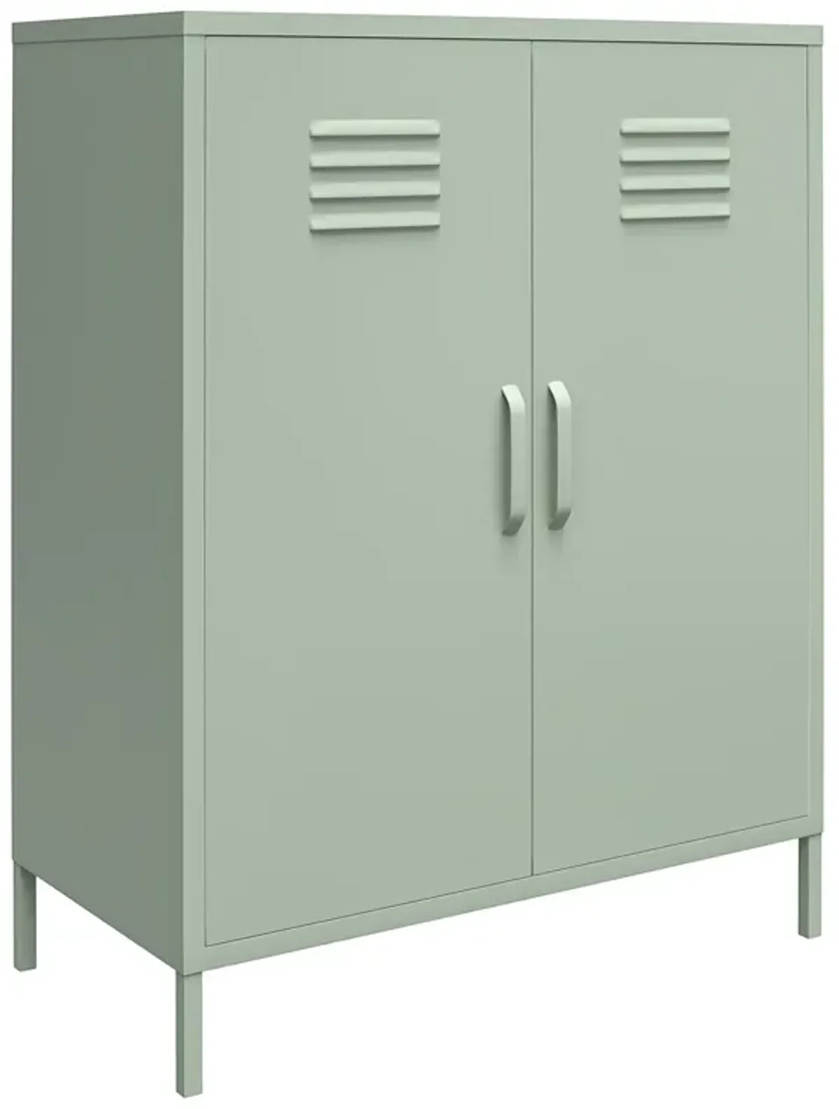 Shadwick 2 Door Metal Locker Style Accent Storage Cabinet