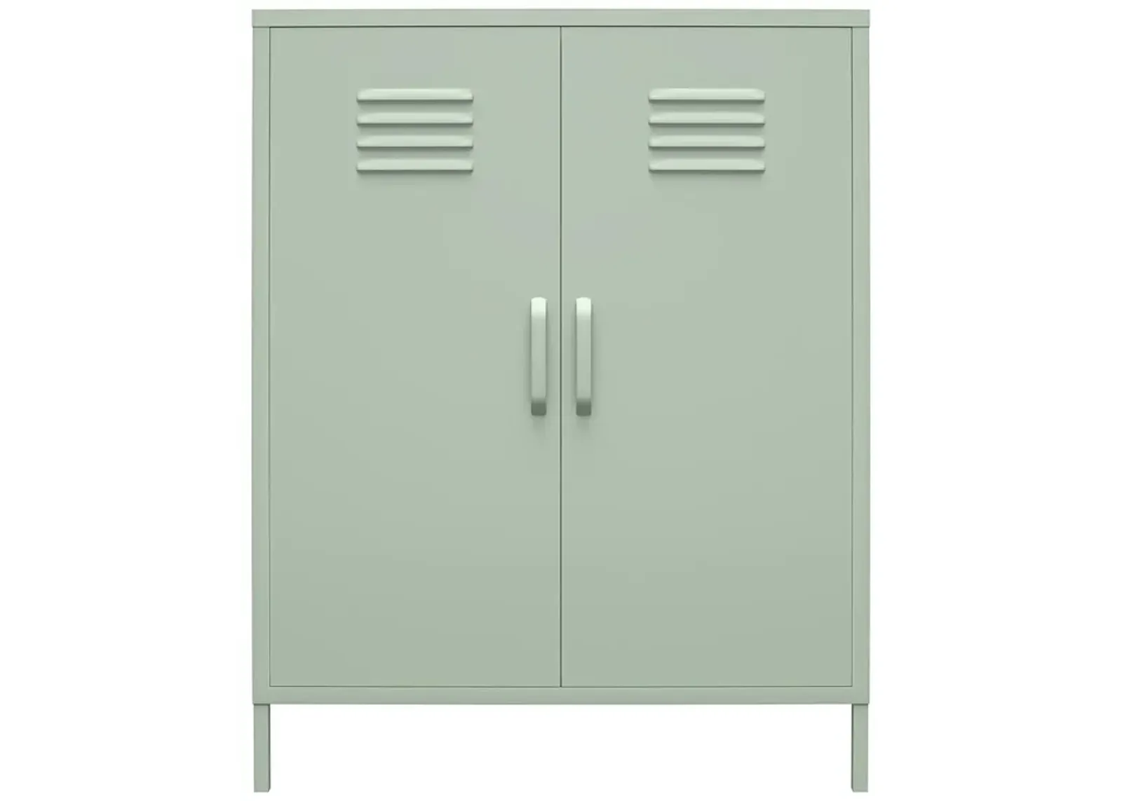 Shadwick 2 Door Metal Locker Style Accent Storage Cabinet