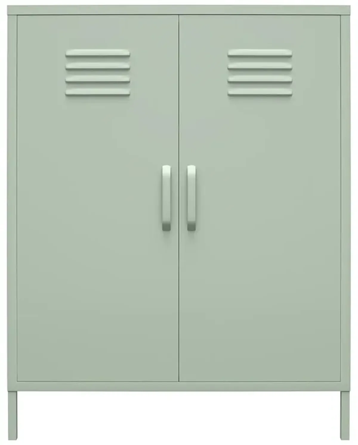 Shadwick 2 Door Metal Locker Style Accent Storage Cabinet