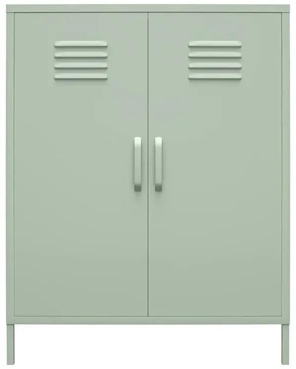 Shadwick 2 Door Metal Locker Style Accent Storage Cabinet